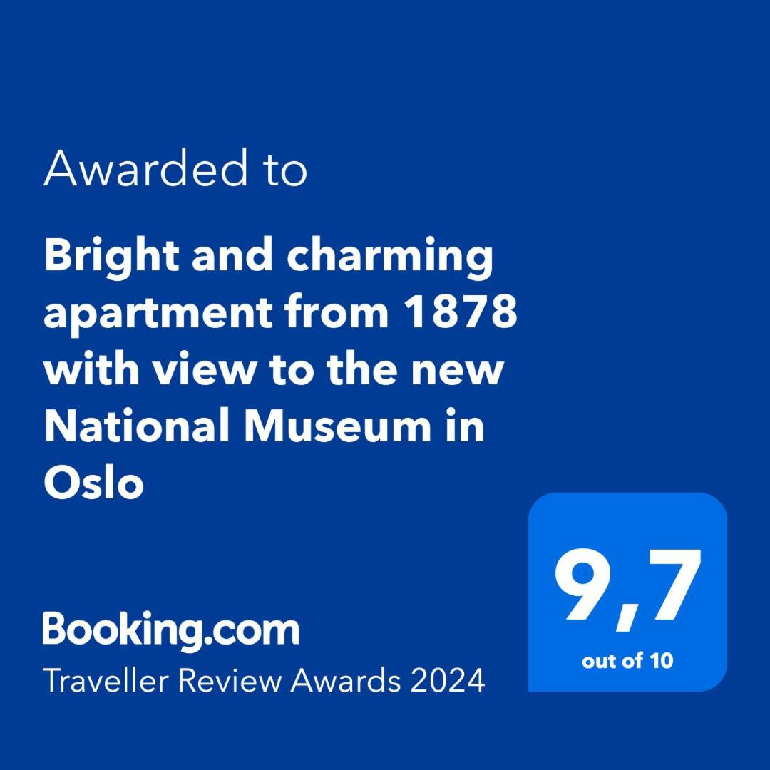Bright And Charming Apartment From 1878 With View To The New National Museum In Осло Экстерьер фото