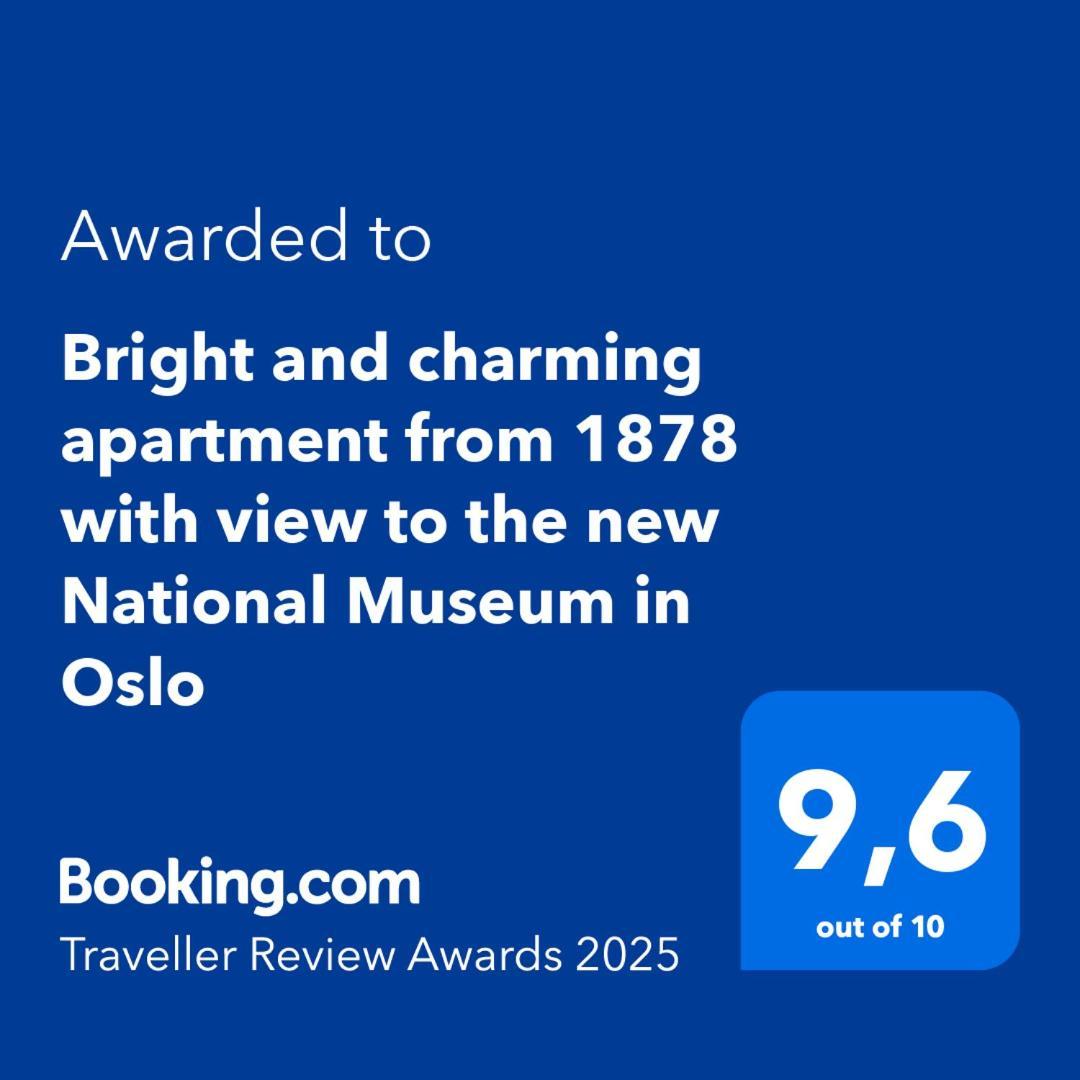 Bright And Charming Apartment From 1878 With View To The New National Museum In Осло Экстерьер фото
